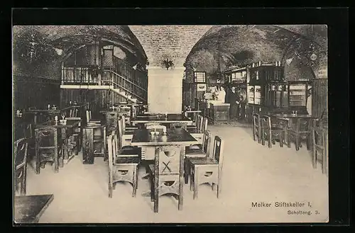 AK Wien, Gasthaus Melker Stiftskeller, Schottengasse 3