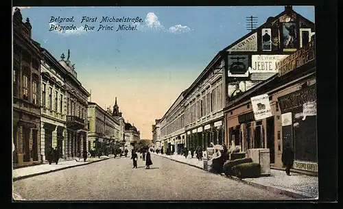 AK Belgrad, Blick in die Fürst Michaelstrasse