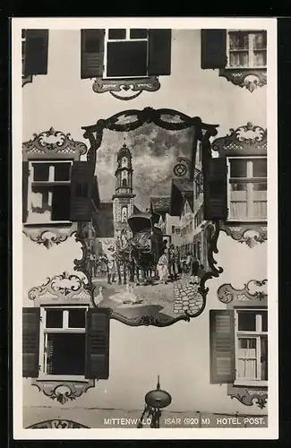 AK Mittenwald /Isar, Hotel Post
