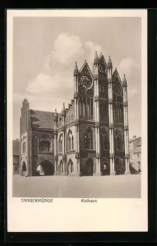 AK Tangermünde, Partie am Rathaus