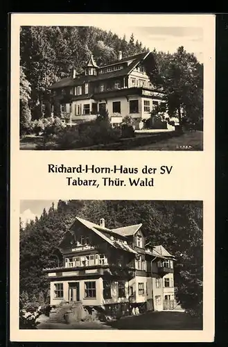 AK Tabarz /Thür. Wald, Richard-Horn-Haus der SV