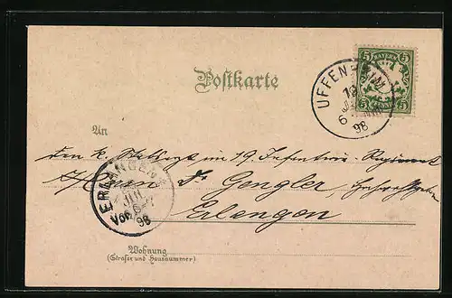 Lithographie Rothenburg o. T., Rathaus, Spitalhof, Weisser Turm