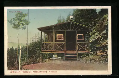 AK Presseck i. Frankenwald, Waldhaus und Luitpold-Eiche
