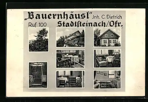 AK Stadtsteinach i. Ofr., Gasthof Bauernhäusl