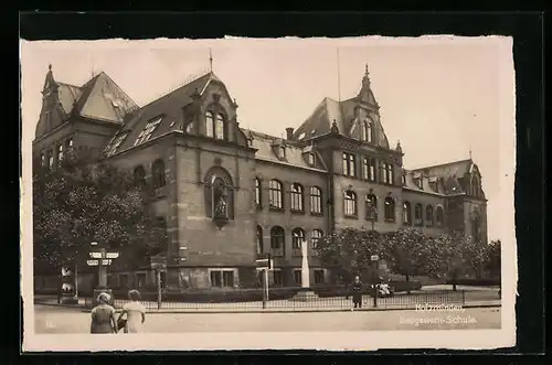 AK Holzminden, Strassenpartie mit Baugewerk-Schule