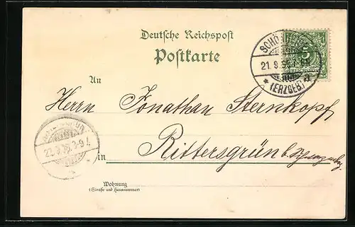 Lithographie Neuheide bei Schönheide /Erzgeb., Gesamtansicht mit Eisenbahn, Gasthaus und Turm auf dem Kuhberg