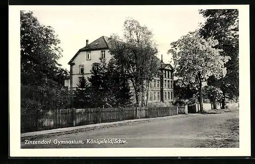 AK Königsfeld i. Schw., Zinzendorf Gymnasium