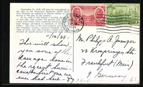 AK New London, Conn., Shattered Boats and Wreckage, Hurricane 1938