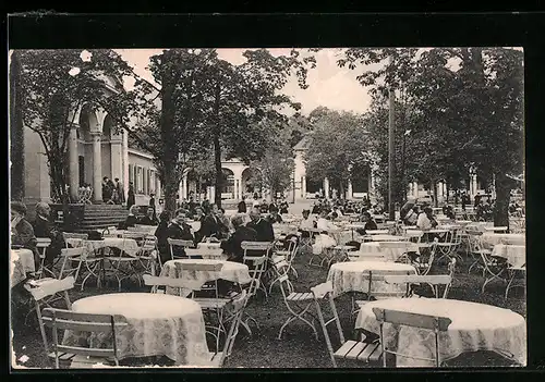 AK Bad Steben, Partie am Kurplatz