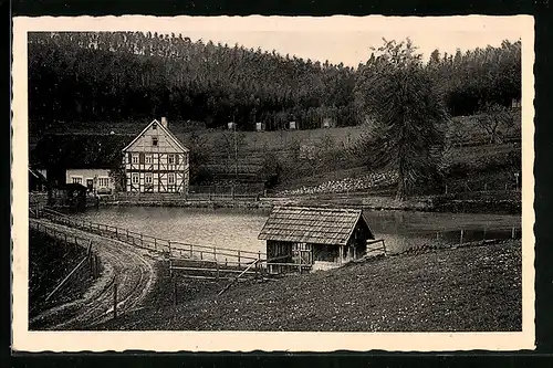 AK Nüssleshof b. Wernshausen, Ferien- und Erholungsheim, Bes. Otto Büttner
