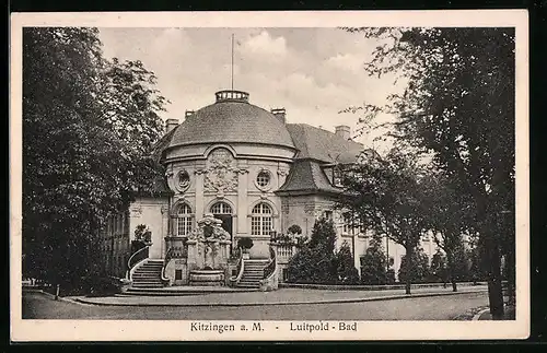 AK Kitzingen a. M., Blick auf Luitpold-Bad