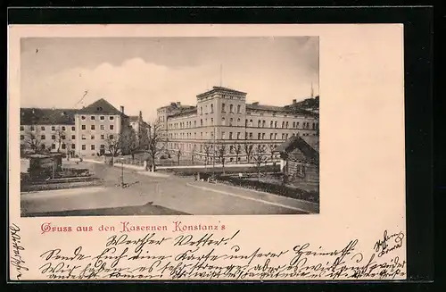 AK Konstanz, Blick auf die Kaserne