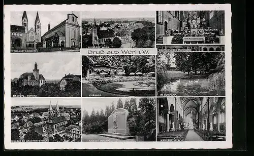 AK Werl i. W., Kurhaus, Wallfahrtskirche, Innenansicht