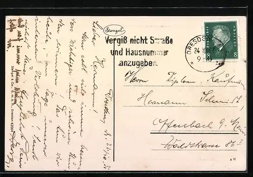 AK Dresden, Gaststätte Rats-Weinkeller, Nische