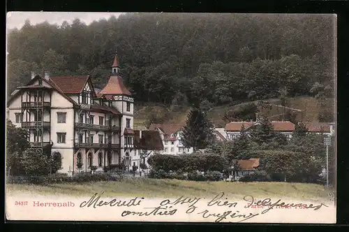 AK Herrenalb, Partie beim Hotel Post