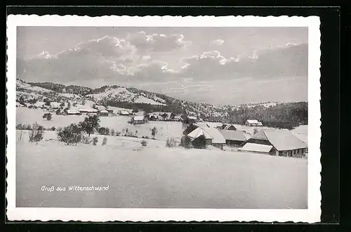 AK Wittenschwand, Ortspartie im Schnee