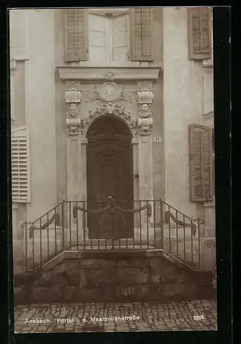 AK Ansbach, Portal i. d. Maximilianstrasse