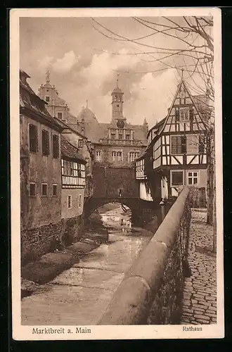 AK Marktbreit a. Main, Partie am Rathaus