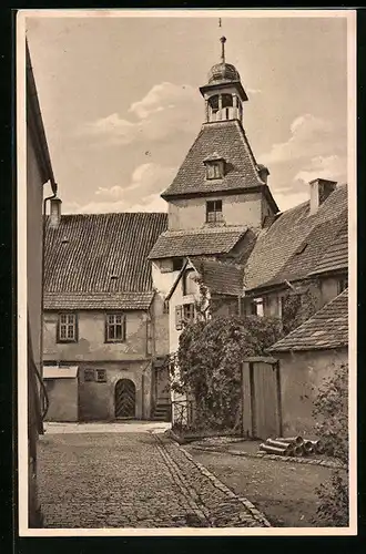 AK Marktsteft a. Main, Partie am Rathaus-Hof