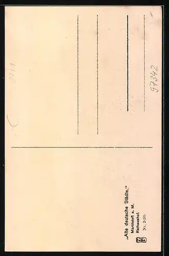 AK Marktsteft a. Main, Partie am Rathaus-Hof