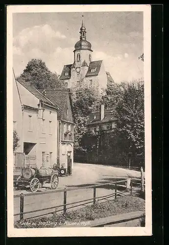 AK Plauen i. Vogtl., Kirche zu Strassberg