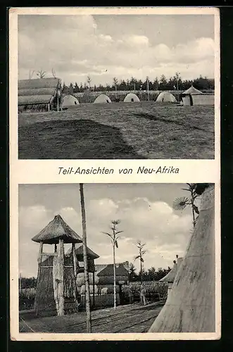 AK Ahrensdorf / Templin, Teilansichten Ferienkolonie Neu-Afrika