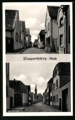 AK Ruppertsberg /Pfalz, Dalbergstrasse, Schlossstrasse