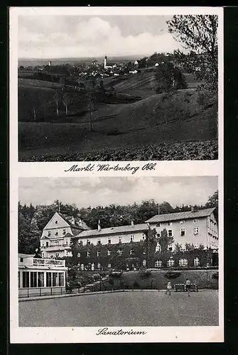 AK Wartenberg i. Obb., Ortsansicht mit Sanatorium