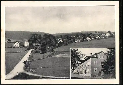 AK Lippertsgrün /Oberfranken, Gasthaus Hans Wirth, Teilansicht