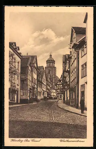 AK Homberg /Cassel, Blick in die Westheimerstrasse