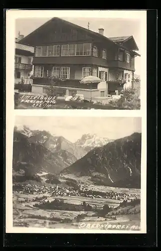 AK Oberstdorf /Allgäu, Gasthaus Amselhaus Freibergstrasse, Totalansicht