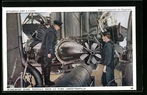 AK Kriegsschiff, Inserting Torpedo