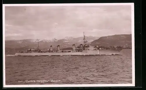 AK Contre-Torpilleur Verdun 1