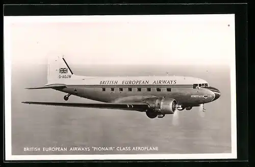 AK British European Airways Pionair Class Aeroplane, Flugzeug G-AGJW