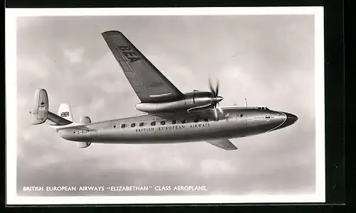AK British European Airways, Elizabethan Class Aeroplane G-ALZN in der Luft