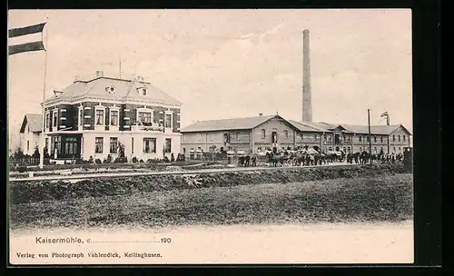 AK Breitenberg i. Holst., Gasthaus Kaisermühle und Fabrik