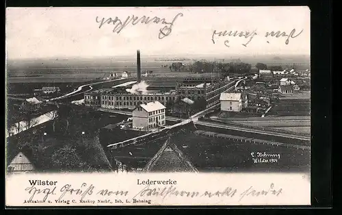 AK Wilster, Lederwerke aus der Vogelschau