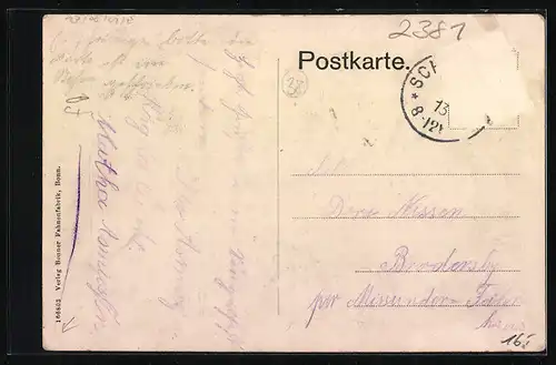 AK Taarstedt, Bannerweihe des Vereins Gemütlichkeit am 22. Juni 1913