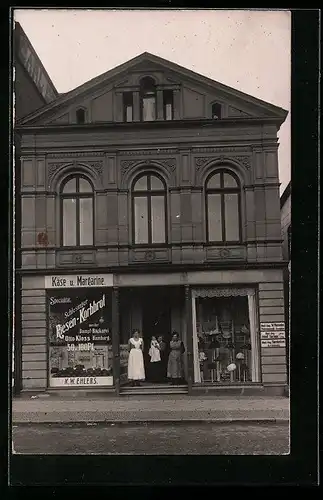 Foto-AK Neumünster, Kaufhaus K. W. Ehlers