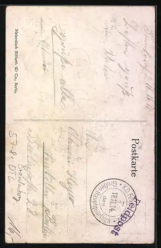 AK Brandenburg, Blumentag 1911, Mädchen mit Körben voller Blumen