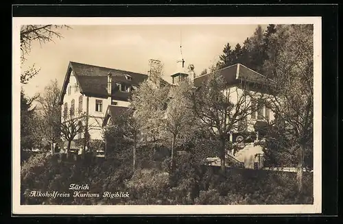 AK Zürich, Alkoholfreies Kurhaus Rigiblick