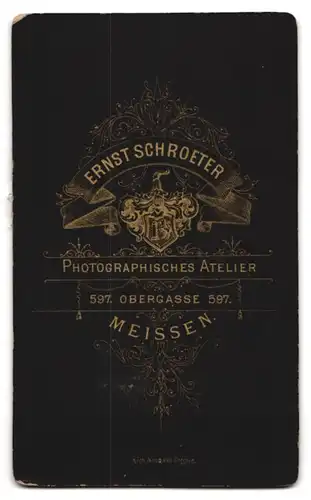 Fotografie Ernst Schroeter, Meissen, Obergasse 597, Junge Dame in hübscher Kleidung