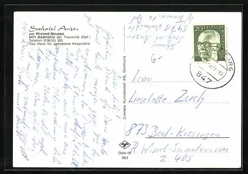 AK Oedmühle bei Trausnitz /Opf., Partie am Seehotel Anzer