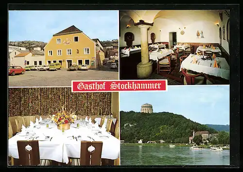 AK Kelheim, Gasthof Stockhammer mit Ratskeller, Inh.: F. Greinwald, Am Oberen Zweck 2