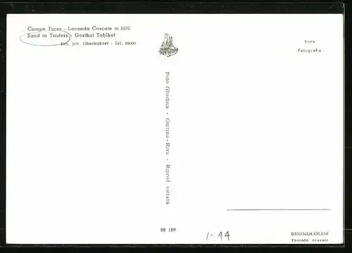 AK Sand in Taufers, Gasthof Toblhof