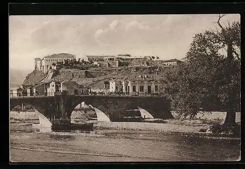 AK Skopje, Flusspartie mit Brücke