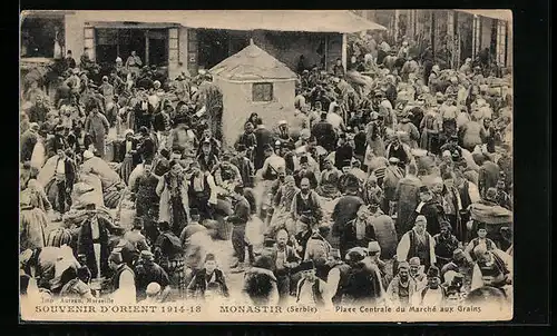 AK Monastir, Place Centrale du Marché aux Grains, Getreide-Markt