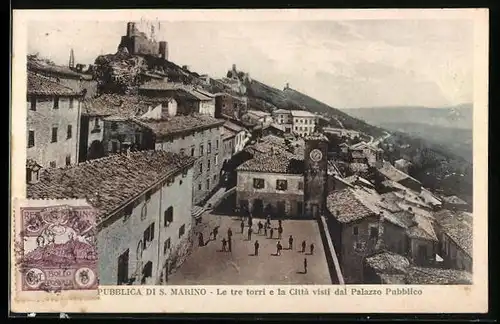 AK San Marino, Le tre torri e la Citta visti dal Palazzo Pubblico