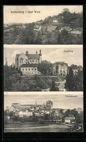 AK Saldenburg, Teilansicht, Englburg, Fürstenstein