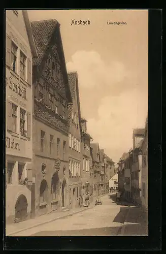 AK Ansbach, Büttenstrasse, Gasthaus Löwengrube